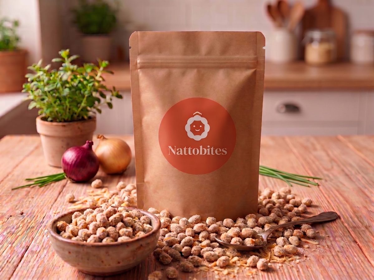 Salgadinho de Nattô e Cebola Nattobites
