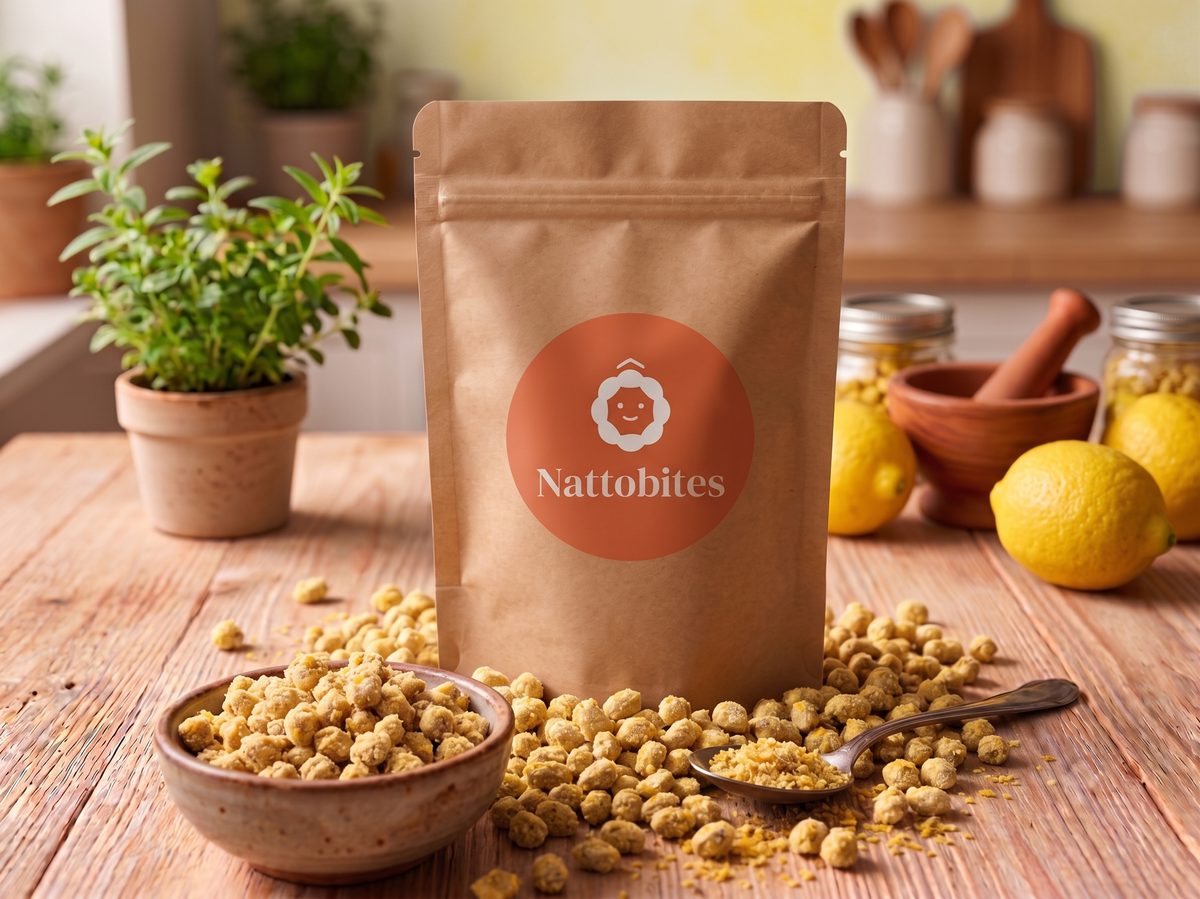 Salgadinho de Nattô e Limão Siciliano Nattobites
